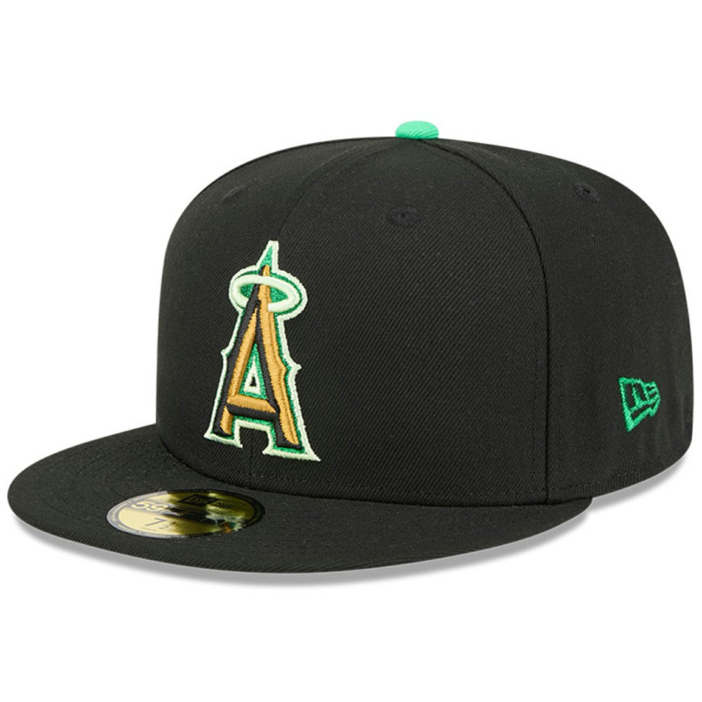 Los Angeles Angels 2026 St. Patrick's Day 59FIFTY Fitted Hat - Black | New Era