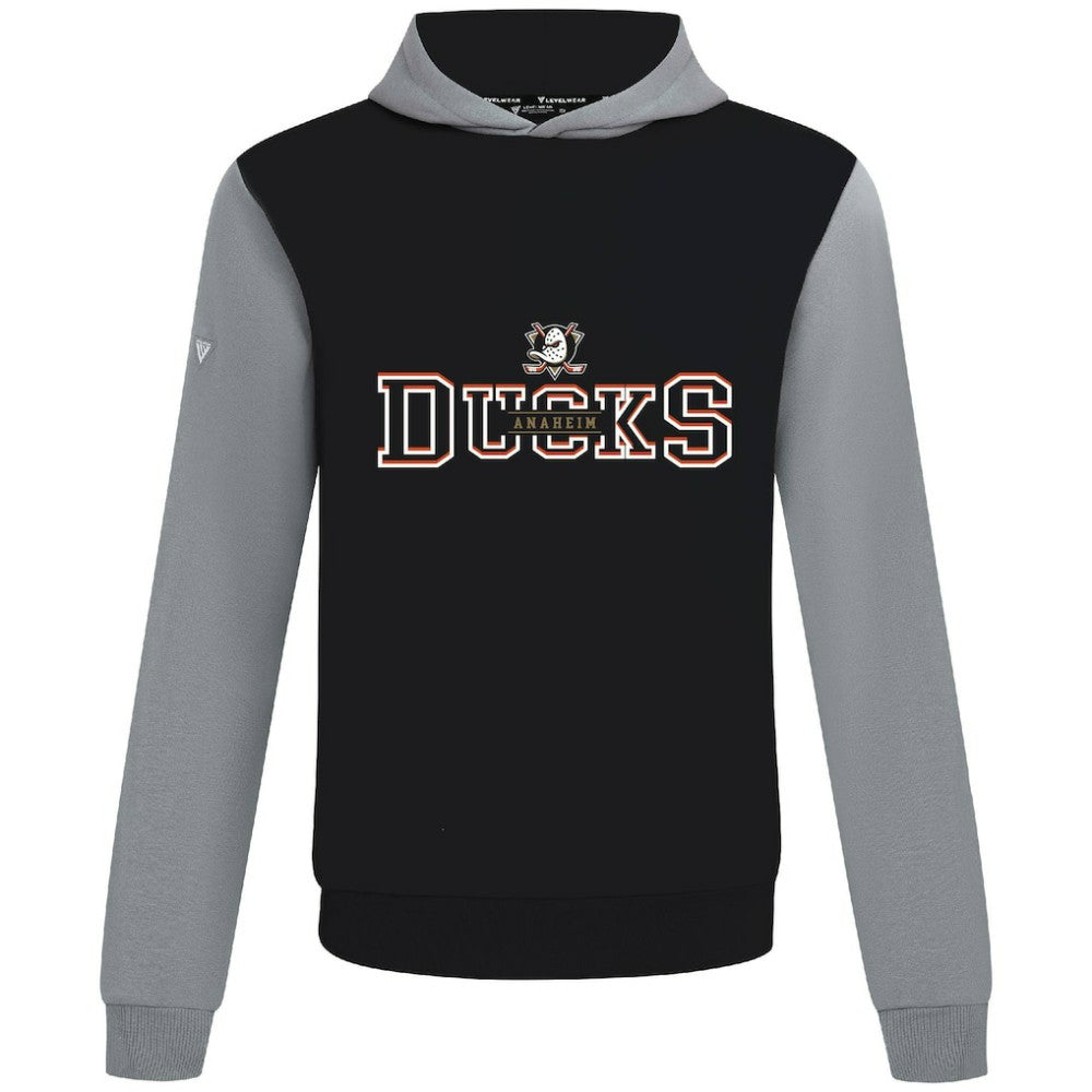 Anaheim Ducks Levelwear Ultimate Journey Pullover Hoodie Black/Gray
