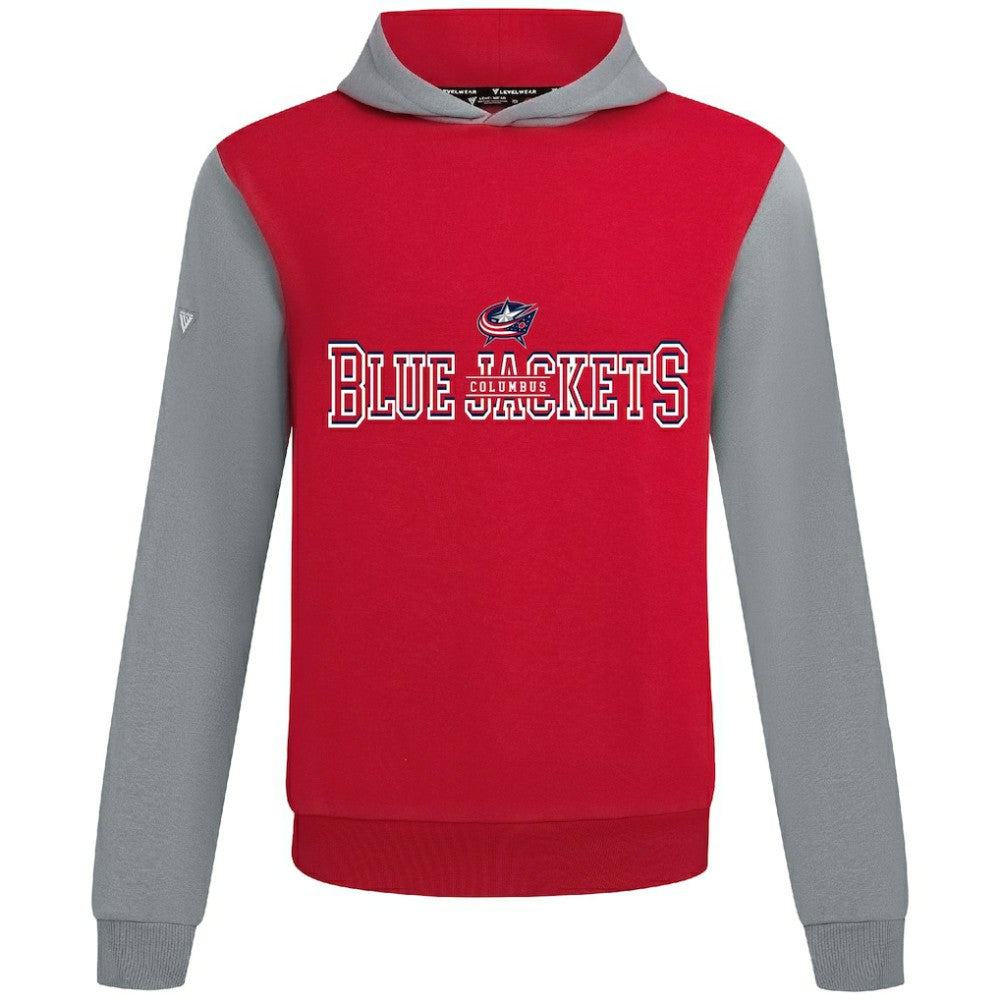 Columbus Blue Jackets Levelwear Ultimate Journey Pullover Hoodie Red/Gray