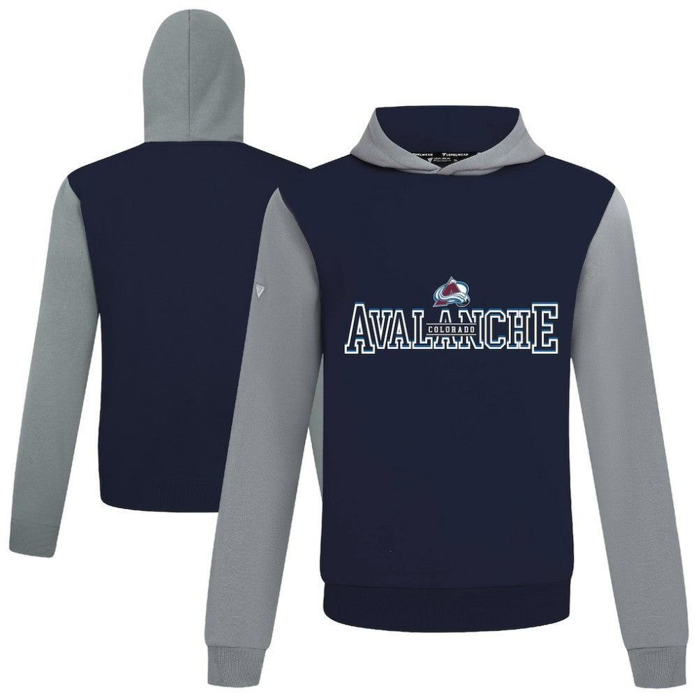Colorado Avalanche Levelwear Ultimate Journey Pullover Hoodie Navy/Gray