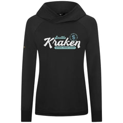 Seattle Kraken Levelwear Women's Slender Monument Raglan Pullover Hoodie Black