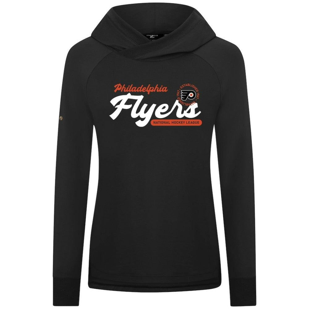 Philadelphia Flyers Levelwear Women's Slender Monument Raglan Pullover Hoodie Black
