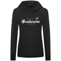 Colorado Avalanche Levelwear Women's Slender Monument Raglan Pullover Hoodie Black