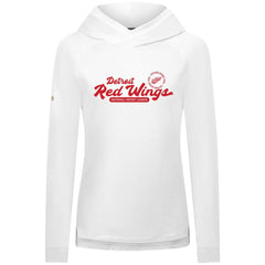 Detroit Red Wings Levelwear Women's Slender Monument Raglan Pullover Hoodie White