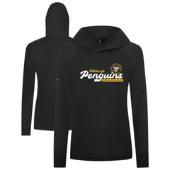 Pittsburgh Penguins Levelwear Women's Slender Monument Raglan Pullover Hoodie Black