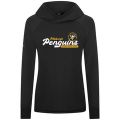 Pittsburgh Penguins Levelwear Women's Slender Monument Raglan Pullover Hoodie Black