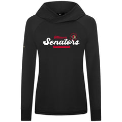 Ottawa Senators Levelwear Women's Slender Monument Raglan Pullover Hoodie Black