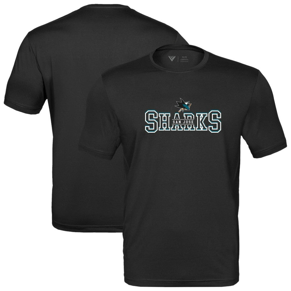 San Jose Sharks Levelwear Anthem Journey Performance T-Shirt Black