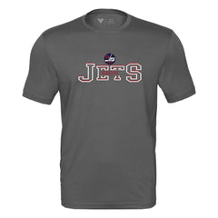 Winnipeg Jets Levelwear Anthem Journey Performance T-Shirt Charcoal