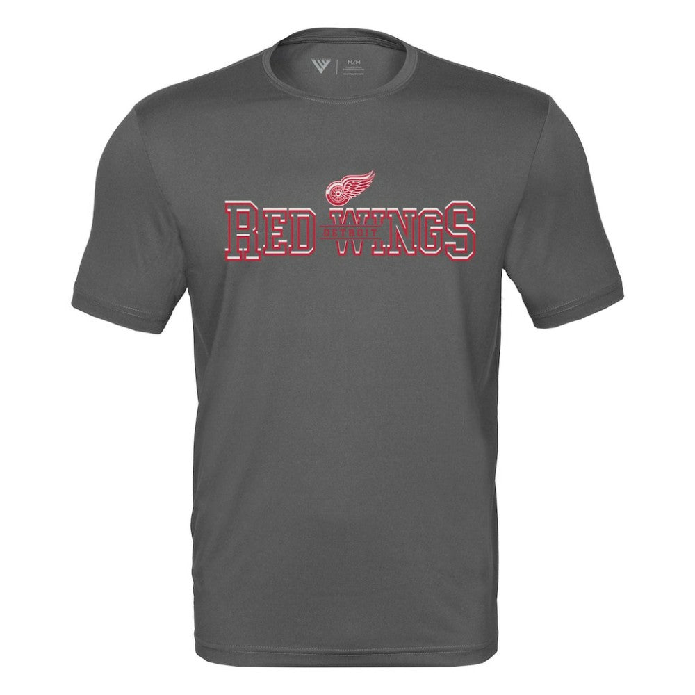 Detroit Red Wings Levelwear Anthem Journey Performance T-Shirt Charcoal