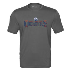 Edmonton Oilers Levelwear Anthem Journey Performance T-Shirt Charcoal