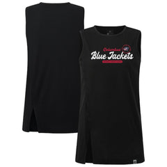 Columbus Blue Jackets Levelwear Women's Influx Monument Tank Top Black