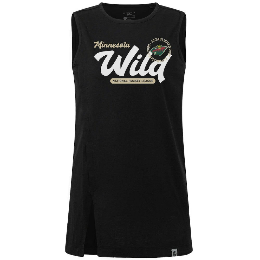 Minnesota Wild Levelwear Women's Influx Monument Tank Top Black