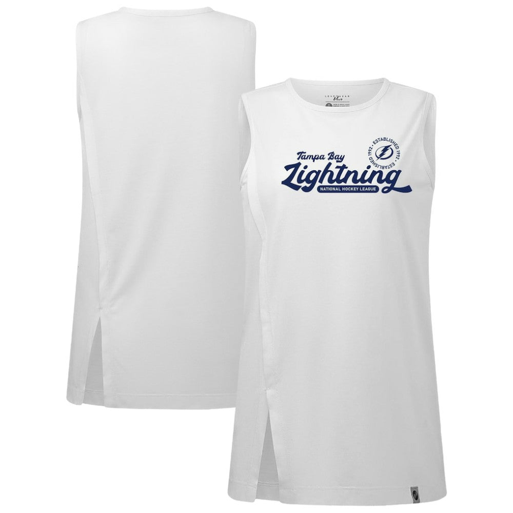 Tampa Bay Lightning Levelwear Women's Influx Monument Tank Top White