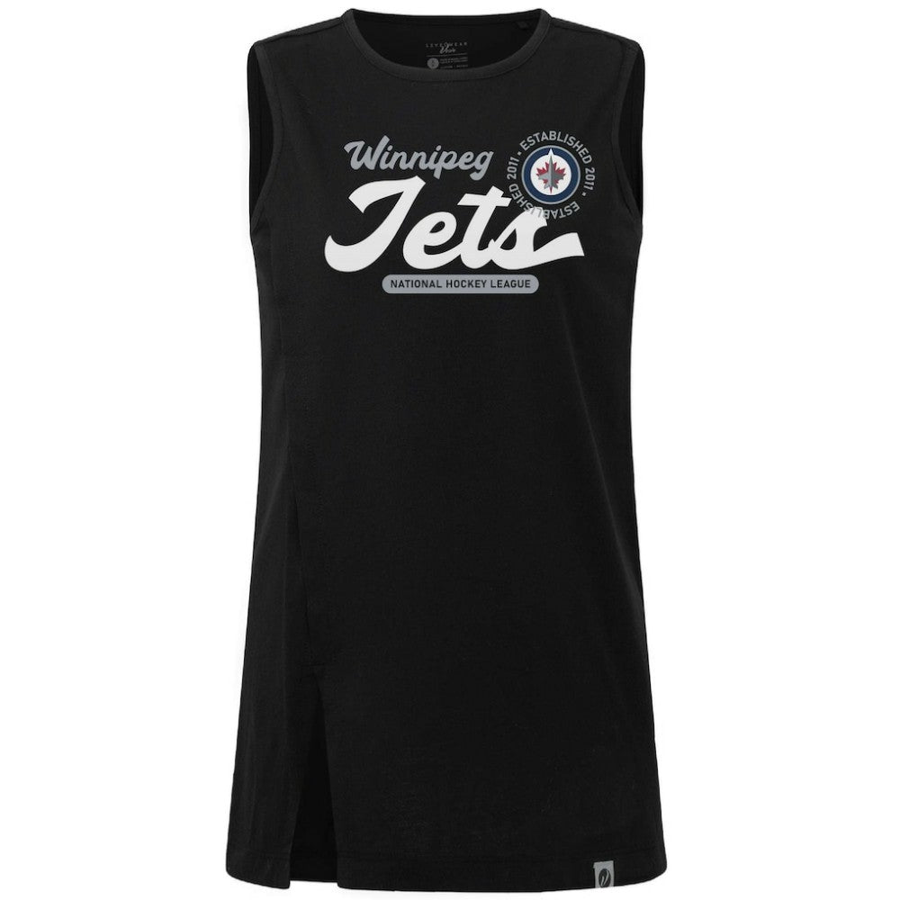 Winnipeg Jets Levelwear Women's Influx Monument Tank Top Black