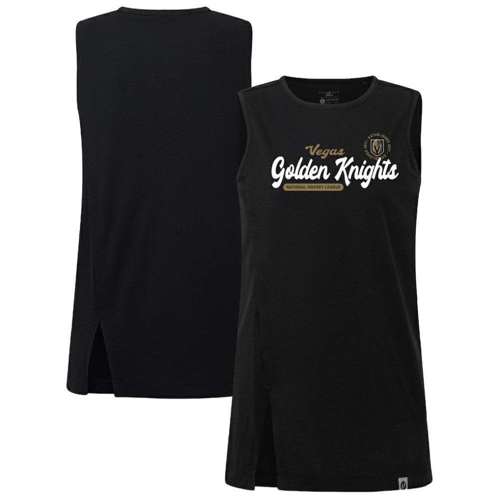 Vegas Golden Knights Levelwear Women's Influx Monument Tank Top Black