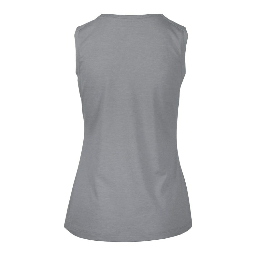 Anaheim Ducks Levelwear Women's Macy Banner Arch Tank Top Gray