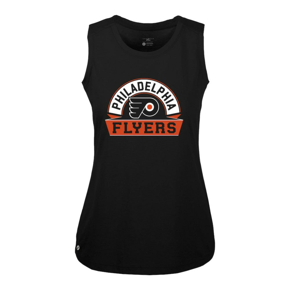 Philadelphia Flyers Levelwear Women's Macy Banner Arch Tank Top Black
