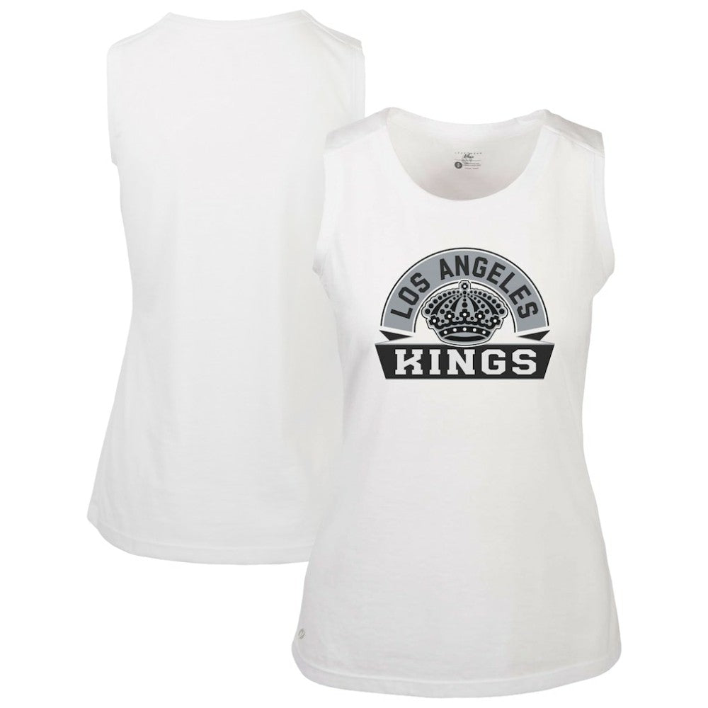 Los Angeles Kings Levelwear Women's Macy Banner Arch Tank Top White