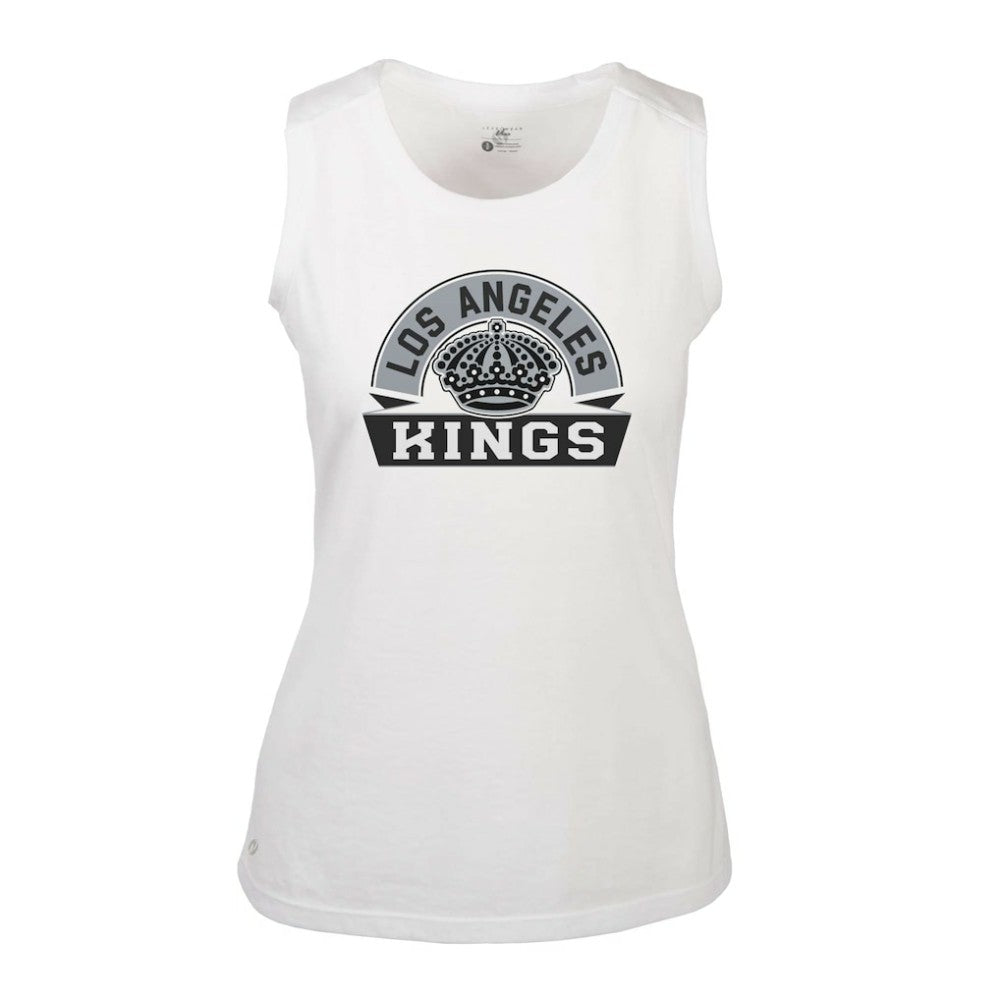Los Angeles Kings Levelwear Women's Macy Banner Arch Tank Top White