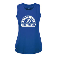 Tampa Bay Lightning Levelwear Women's Macy Banner Arch Tank Top Royal