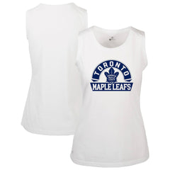 Toronto Maple Leafs Levelwear Women's Macy Banner Arch Tank Top White