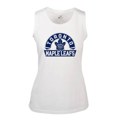 Toronto Maple Leafs Levelwear Women's Macy Banner Arch Tank Top White