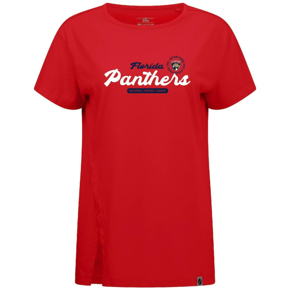 Florida Panthers Levelwear Women's Influx Monument T-Shirt Red