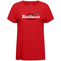 Chicago Blackhawks Levelwear Women's Influx Monument T-Shirt Red