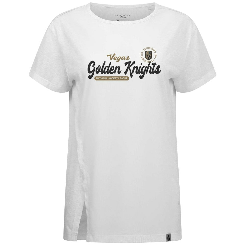 Vegas Golden Knights Levelwear Women's Influx Monument T-Shirt White