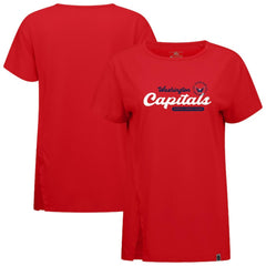 Washington Capitals Levelwear Women's Influx Monument T-Shirt Red