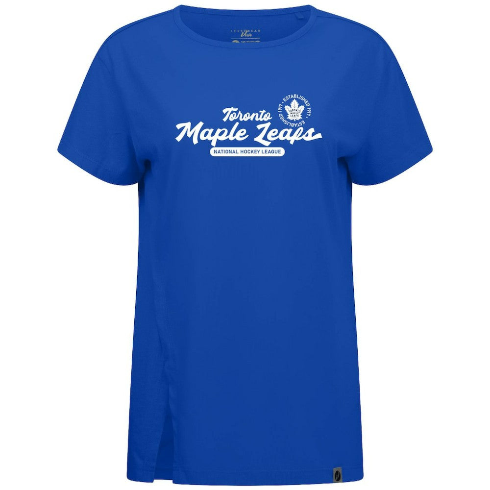 Toronto Maple Leafs Levelwear Women's Influx Monument T-Shirt Royal