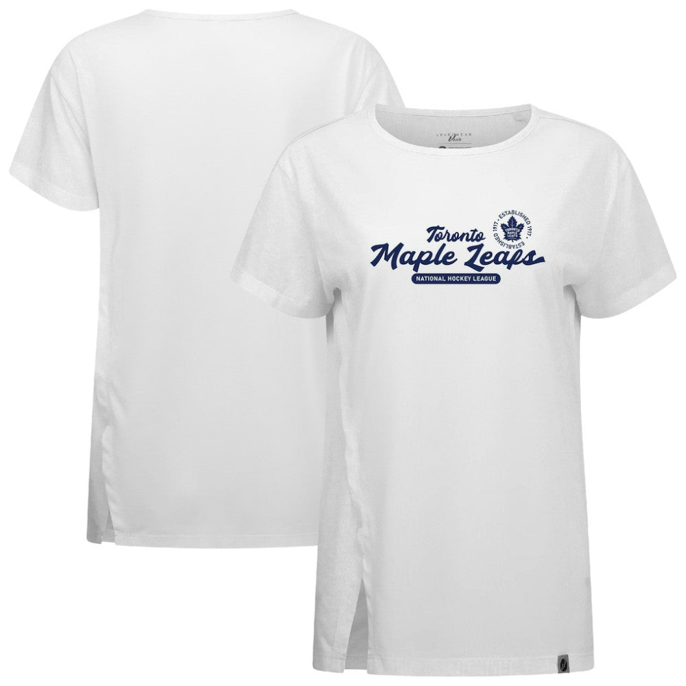Toronto Maple Leafs Levelwear Women's Influx Monument T-Shirt White