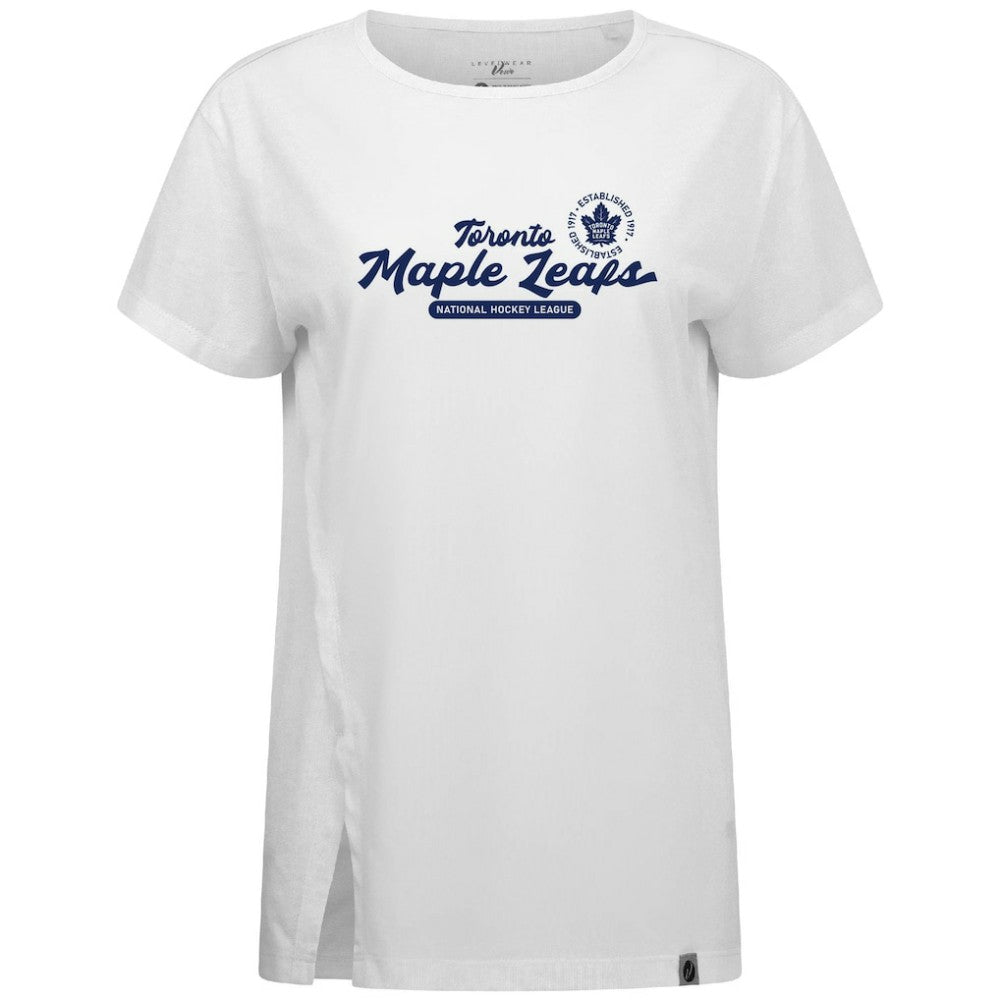 Toronto Maple Leafs Levelwear Women's Influx Monument T-Shirt White