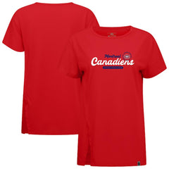 Montreal Canadiens Levelwear Women's Influx Monument T-Shirt Red