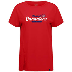 Montreal Canadiens Levelwear Women's Influx Monument T-Shirt Red