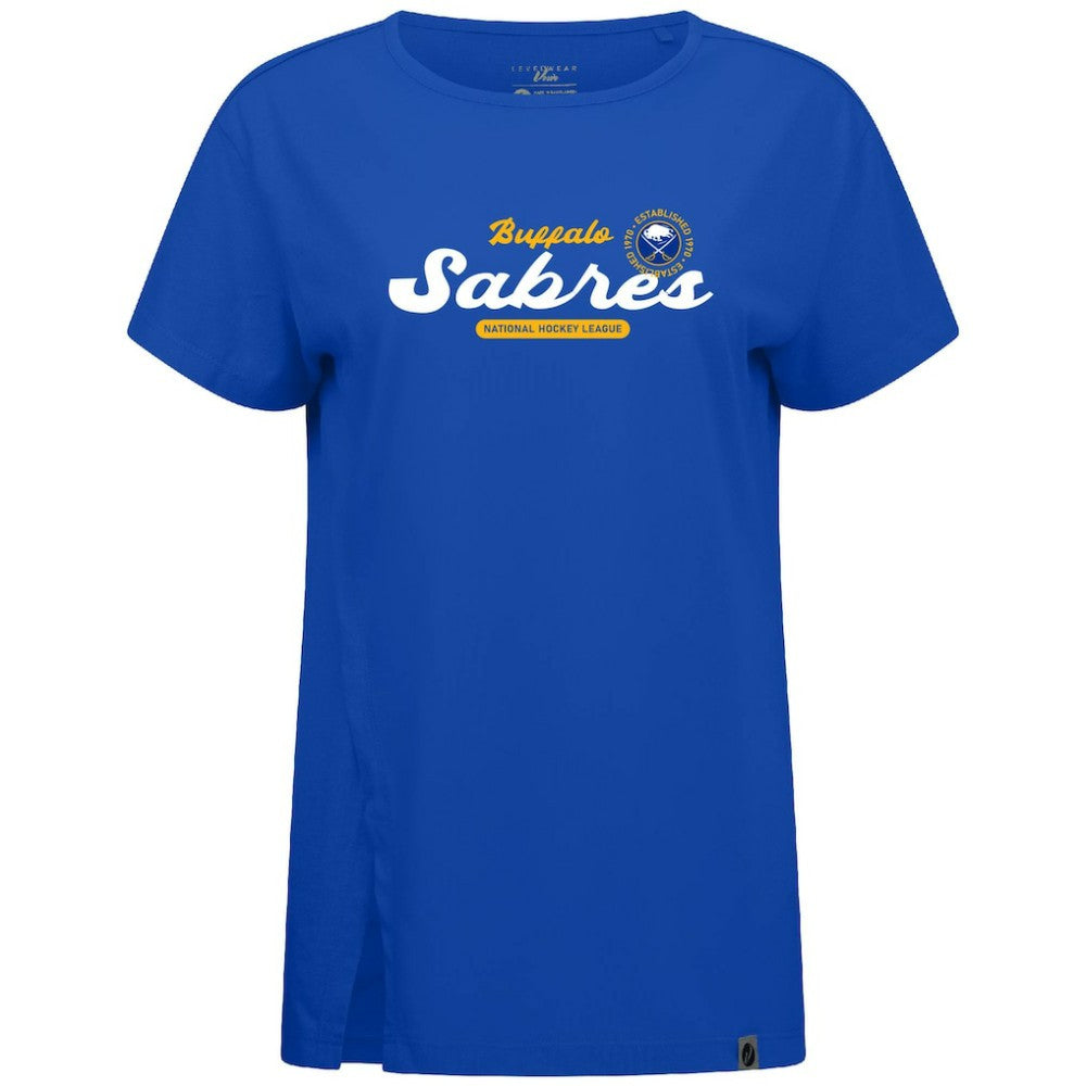 Buffalo Sabres Levelwear Women's Influx Monument T-Shirt Royal