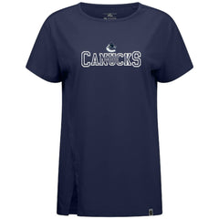 Vancouver Canucks Levelwear Women's Influx Journey T-Shirt Navy