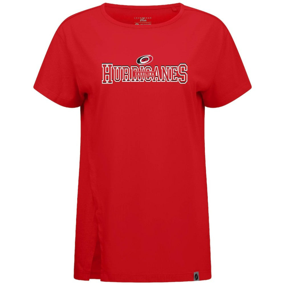 Carolina Hurricanes Levelwear Women's Influx Journey T-Shirt Red
