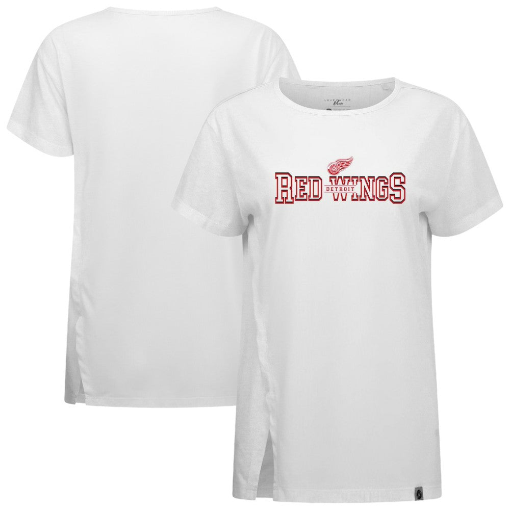 Detroit Red Wings Levelwear Women's Influx Journey T-Shirt White