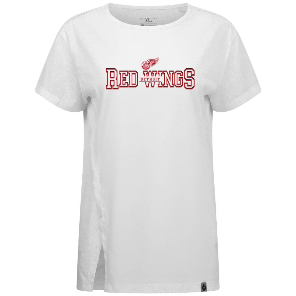 Detroit Red Wings Levelwear Women's Influx Journey T-Shirt White