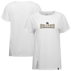 San Jose Sharks Levelwear Women's Influx Journey T-Shirt White