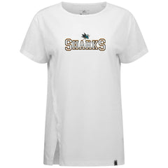 San Jose Sharks Levelwear Women's Influx Journey T-Shirt White