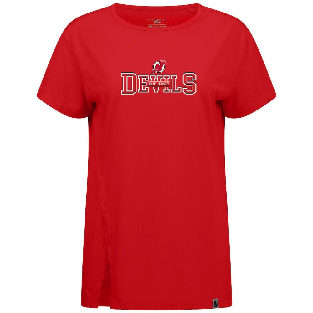 New Jersey Devils Levelwear Women's Influx Journey T-Shirt Red