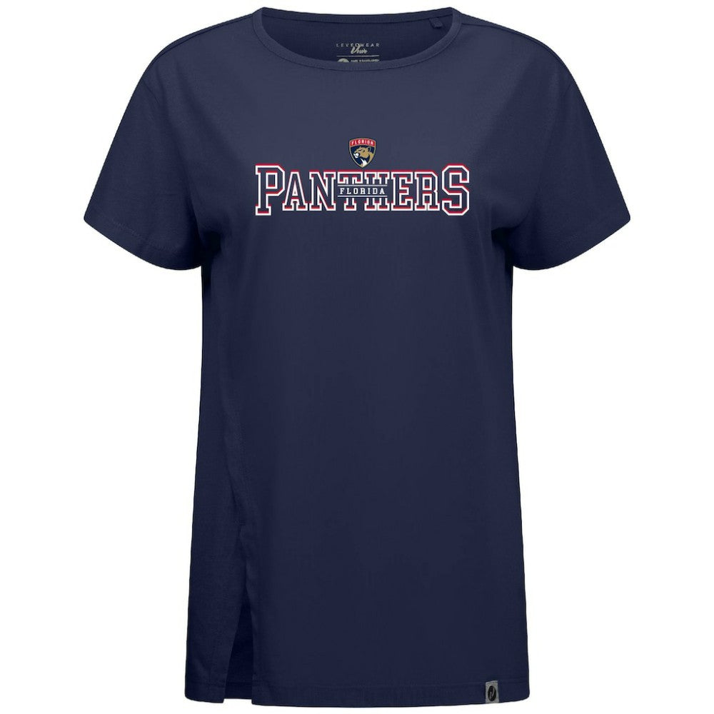 Florida Panthers Levelwear Women's Influx Journey T-Shirt Navy