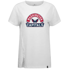 Washington Capitals Levelwear Women's Influx Banner Arch T-Shirt White