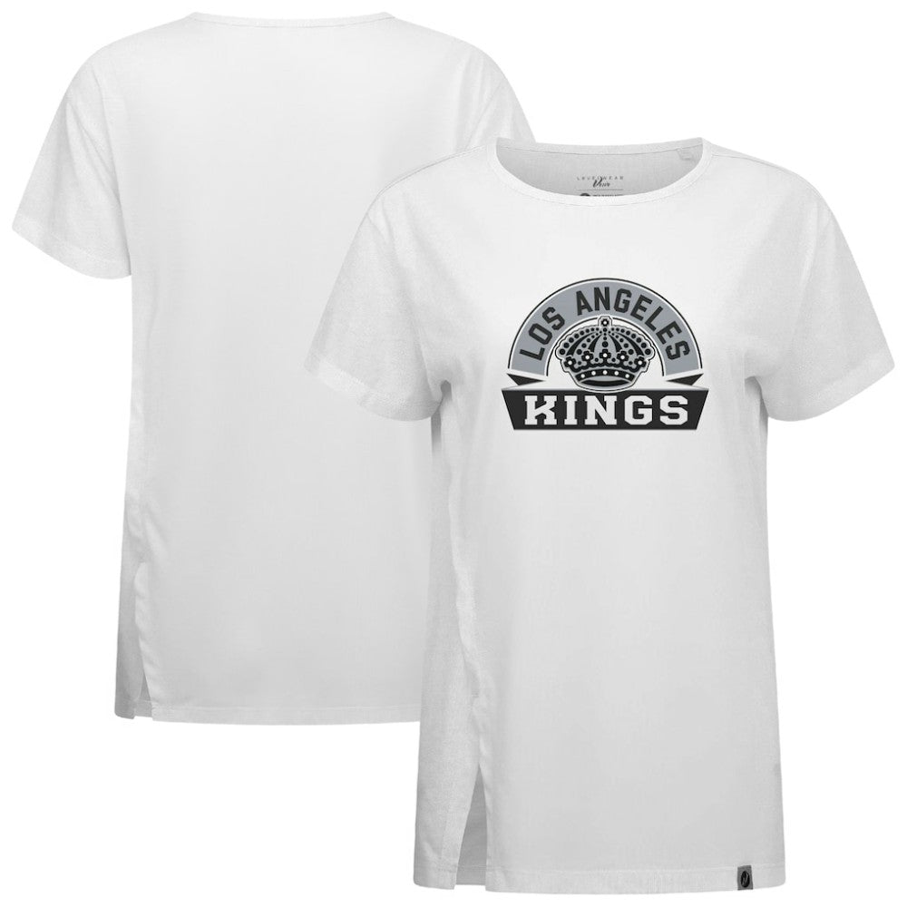 Los Angeles Kings Levelwear Women's Influx Banner Arch T-Shirt White