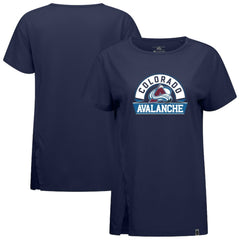 Colorado Avalanche Levelwear Women's Influx Banner Arch T-Shirt Navy
