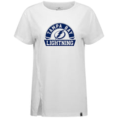 Tampa Bay Lightning Levelwear Women's Influx Banner Arch T-Shirt White