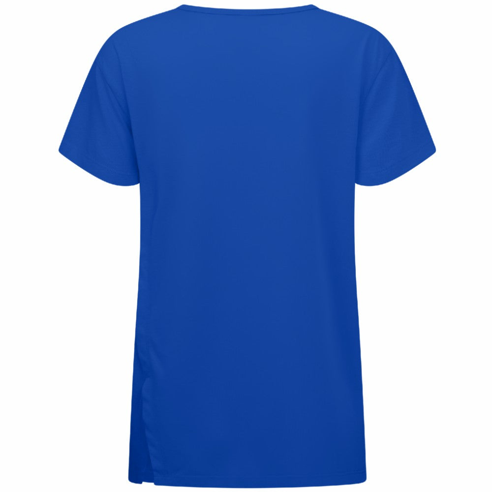 New York Islanders Levelwear Women's Influx Banner Arch T-Shirt Royal